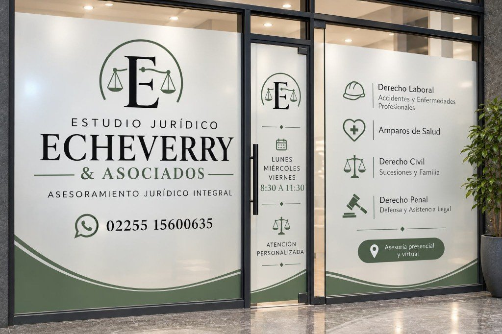 Sede oficial Estudio Jurídico Echeverry en Galería Futura Villa Gesell